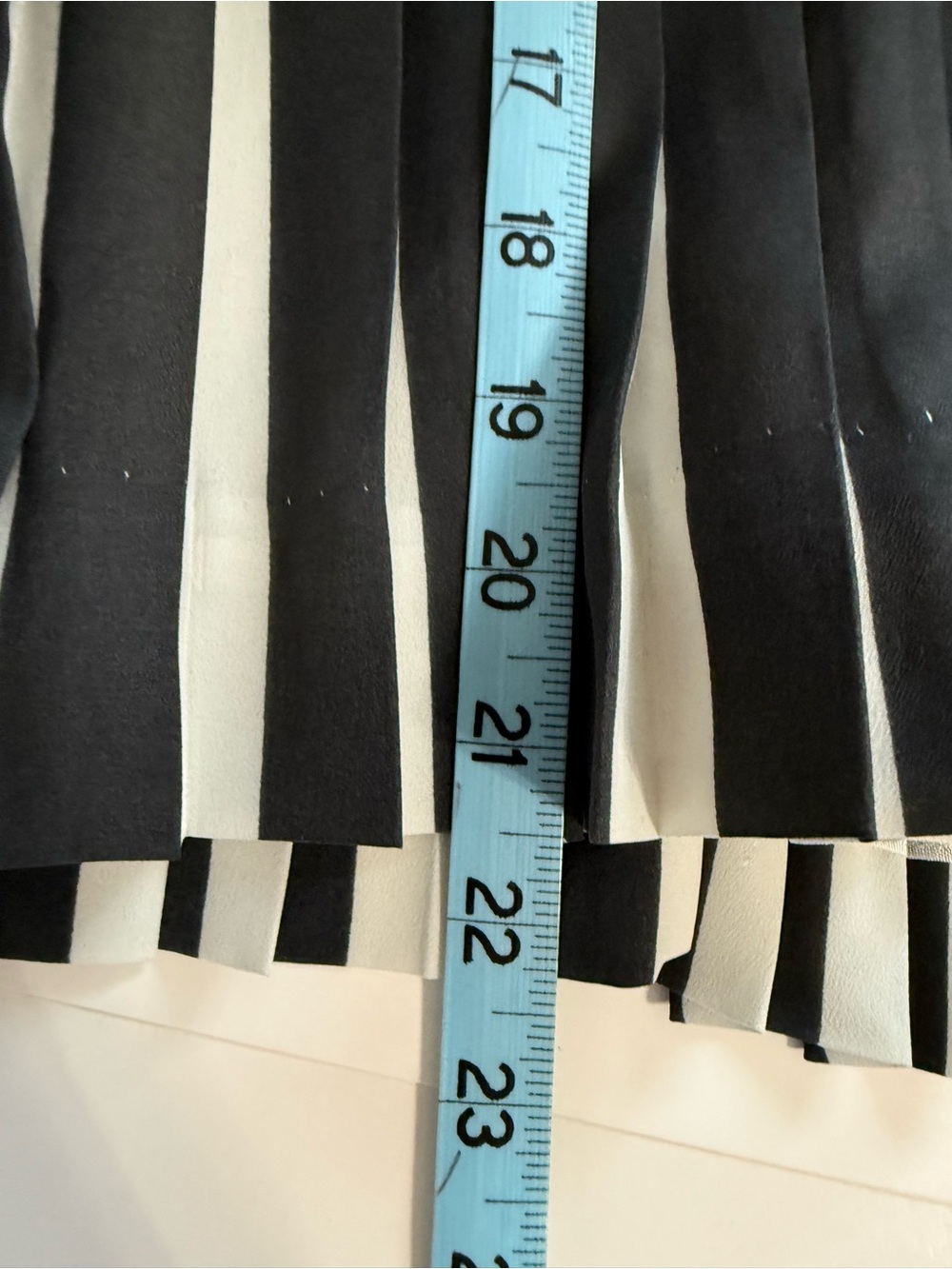 J Crew Accordion Pleated Black & White Contrast Full Midi Skirt A9680 Size 6 - Picture 12 of 12